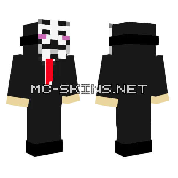 Black and White Hacker, front and back