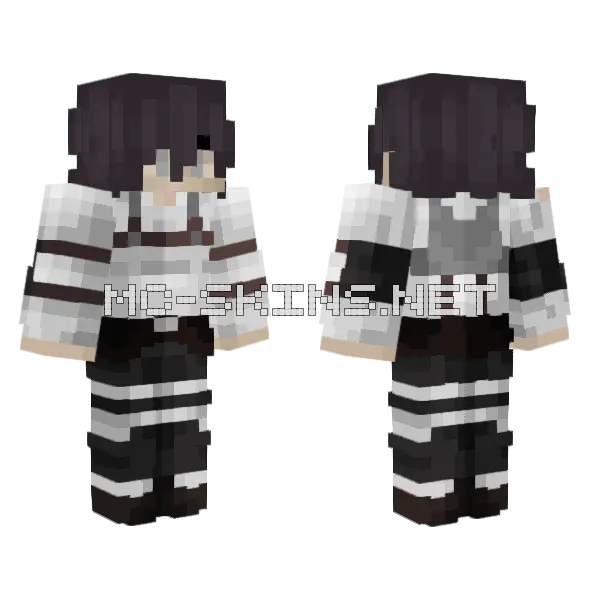 Black and White School Uniform, front and back