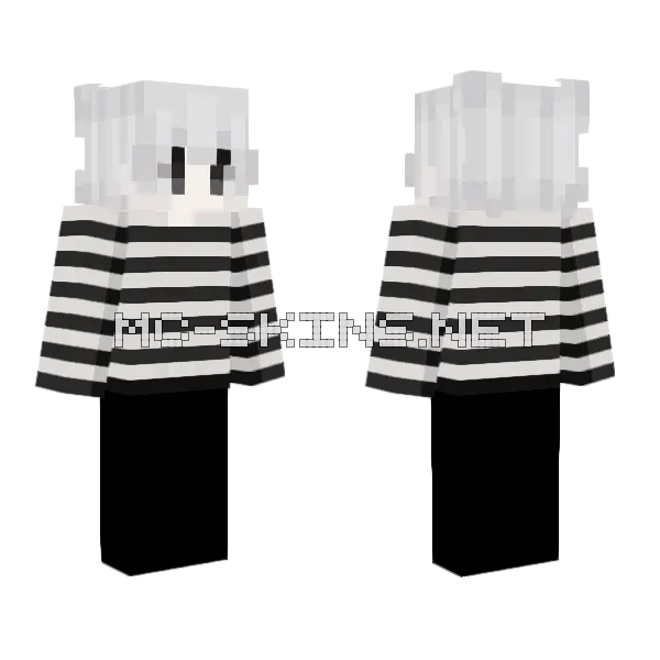 Black and White Stripes, front and back