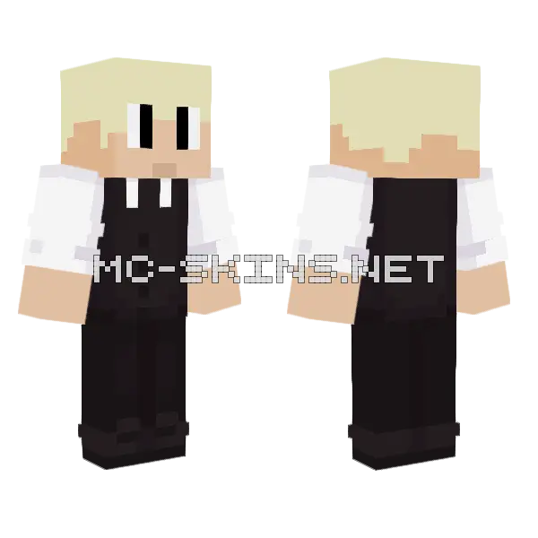 Black and White Tuxedo, front and back