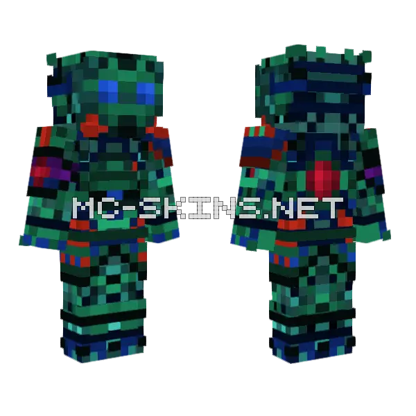 Black Barret Medic Minecraft skin, front and back