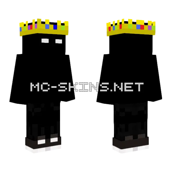Black Boy w Crown, front and back