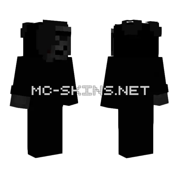Black By Kapkan Minecraft skin, front and back