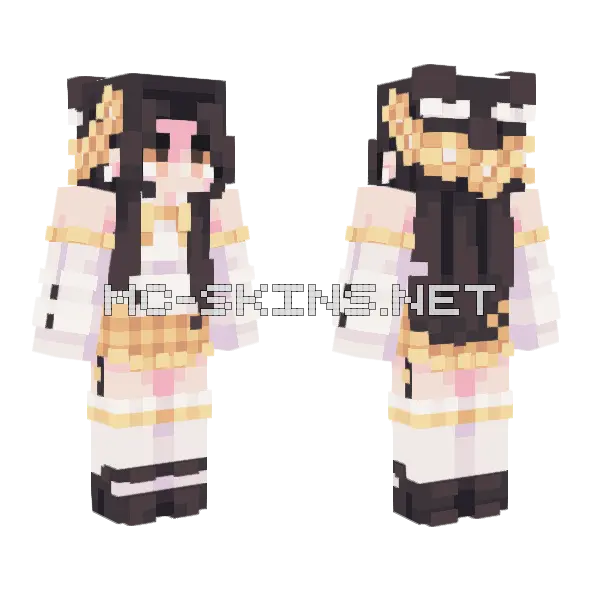 Black Cat Outfit, front and back