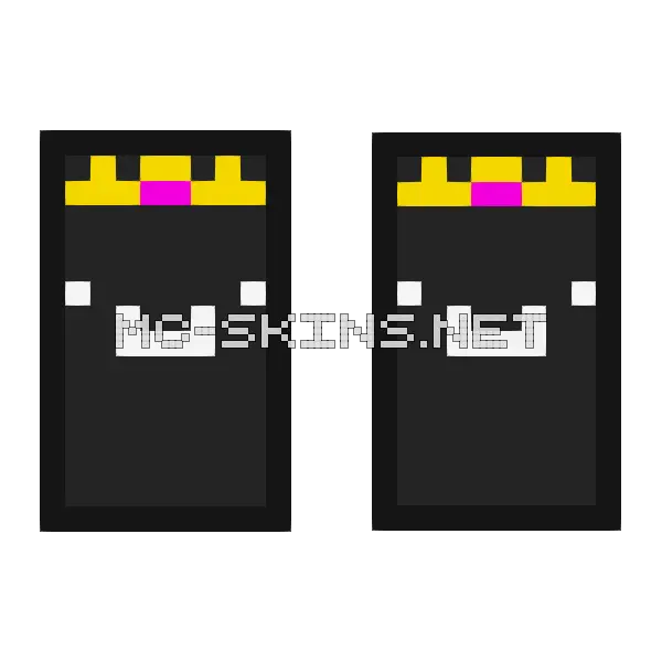 Black Crowned Face cape, outside and lining