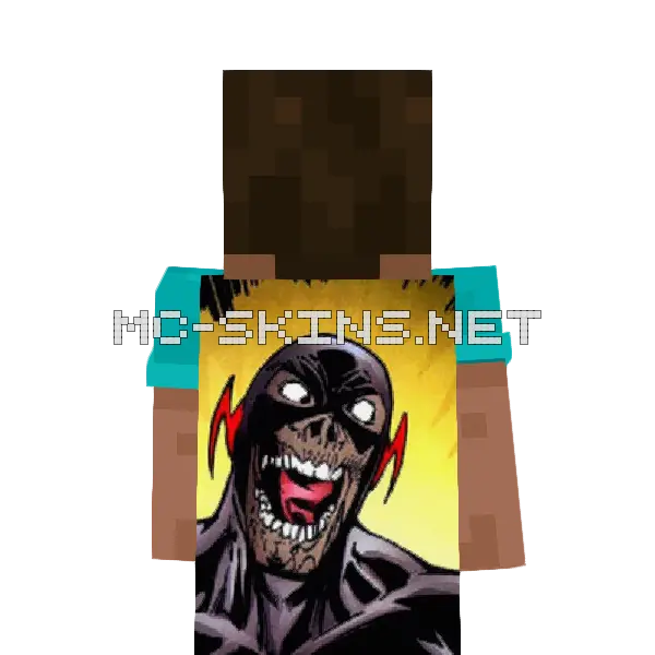Black Flash cape, outside and lining