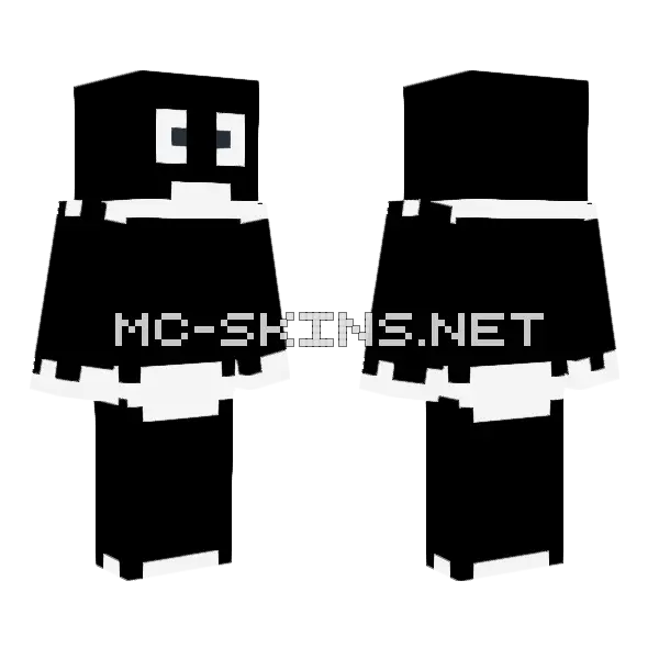 Black Hole Skin Minecraft skin, front and back