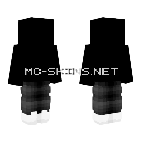 Black Jeans Pant Base Minecraft skin, front and back