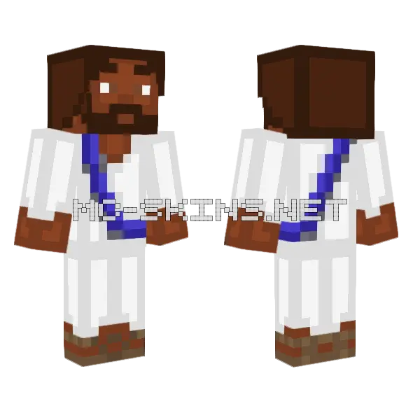 Black Jesus Minecraft skin, front and back