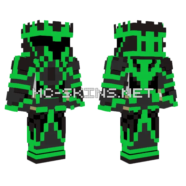 Black Knight Armor, front and back