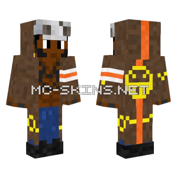 Black Law Dressrosa Minecraft skin, front and back