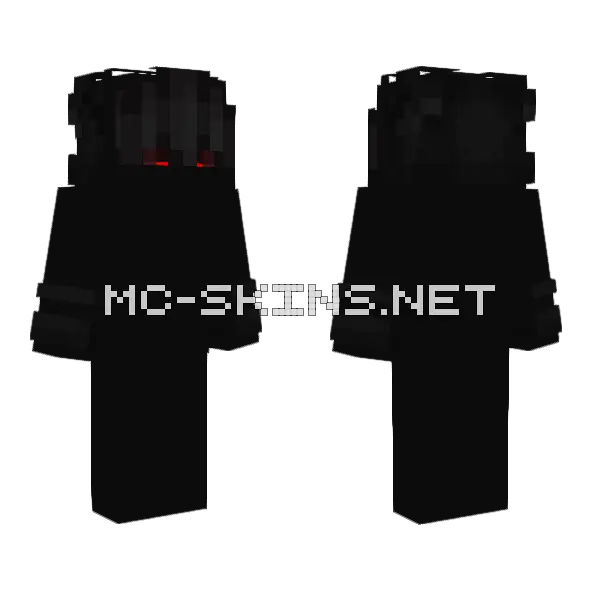 Black Man Minecraft skin, front and back