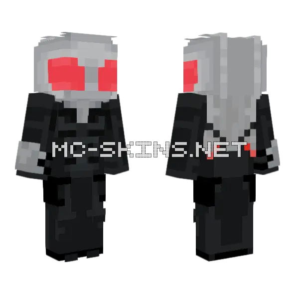 Black Manta Suit Minecraft skin, front and back