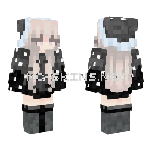Black Marlow Skin Minecraft skin, front and back