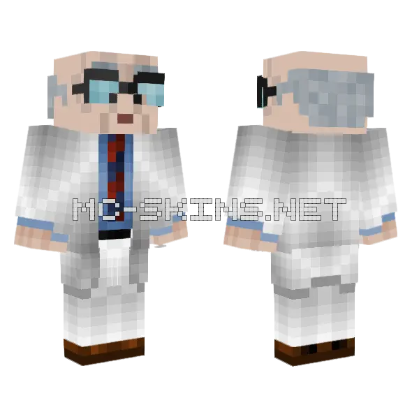 Black Mesa Walter Bennett Minecraft skin, front and back