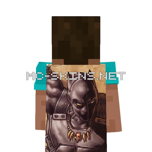 Black Panther cape, outside and lining