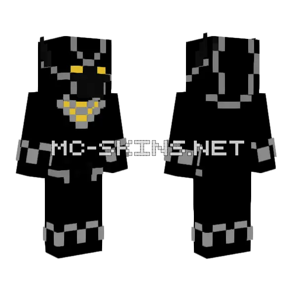 Black Panther Skin Minecraft skin, front and back