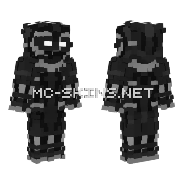 Black Panther Skin Minecraft skin, front and back