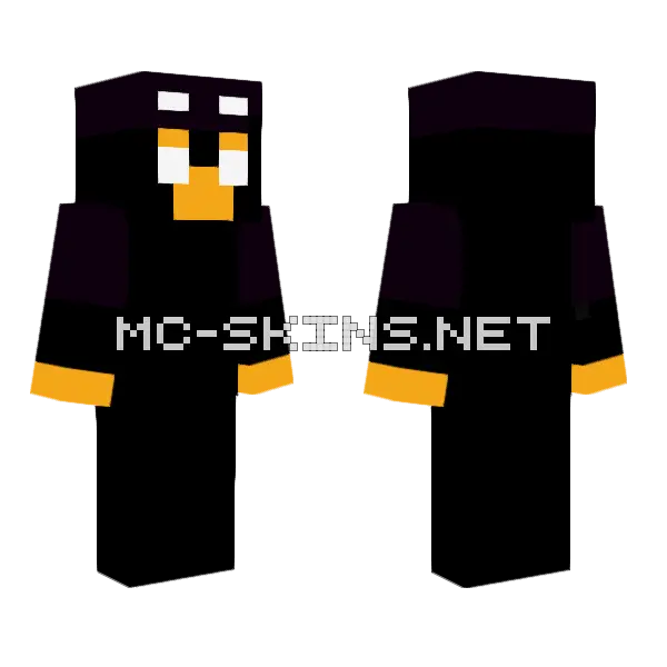 Black Penguin Suit, front and back