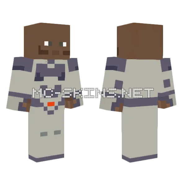 Black Samson Minecraft skin, front and back
