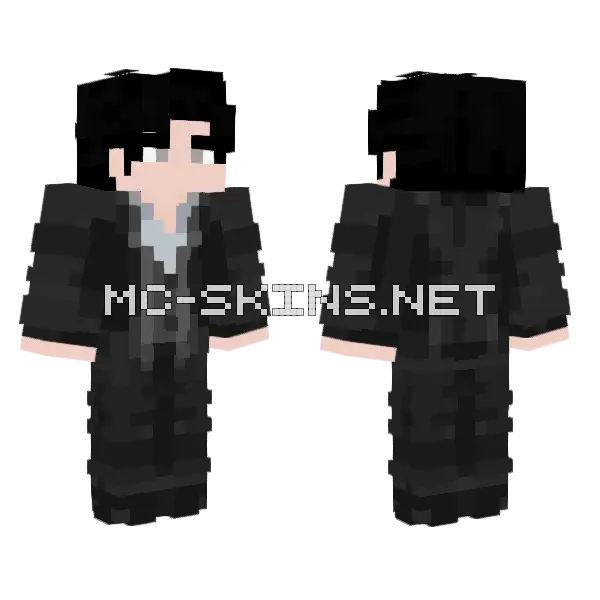 Black Suit Boy Minecraft skin, front and back