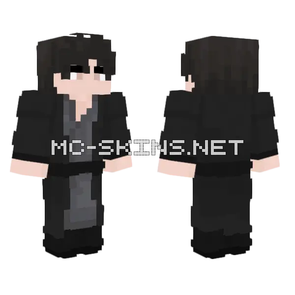 Black Suit Boy Minecraft skin, front and back