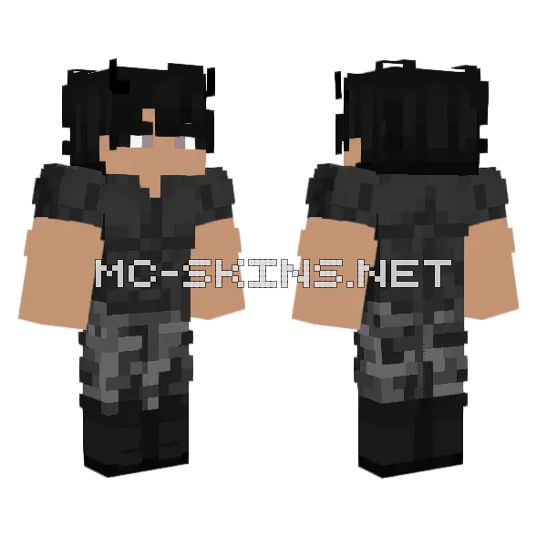 Black Suit Boy Minecraft skin, front and back