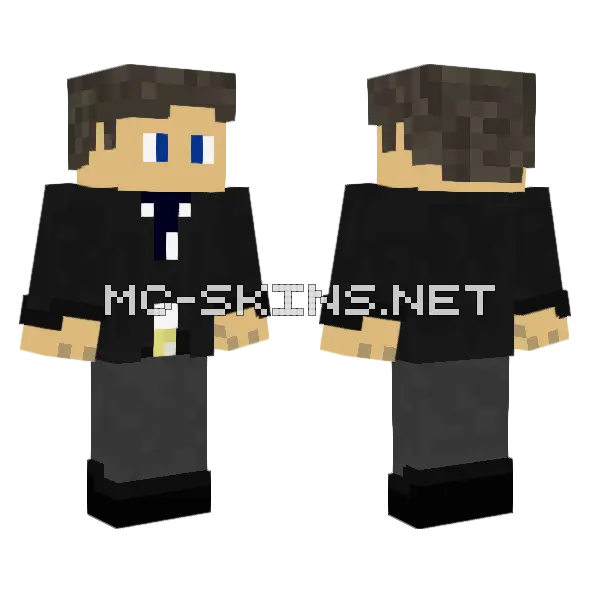 Black Suit Gentleman, front and back