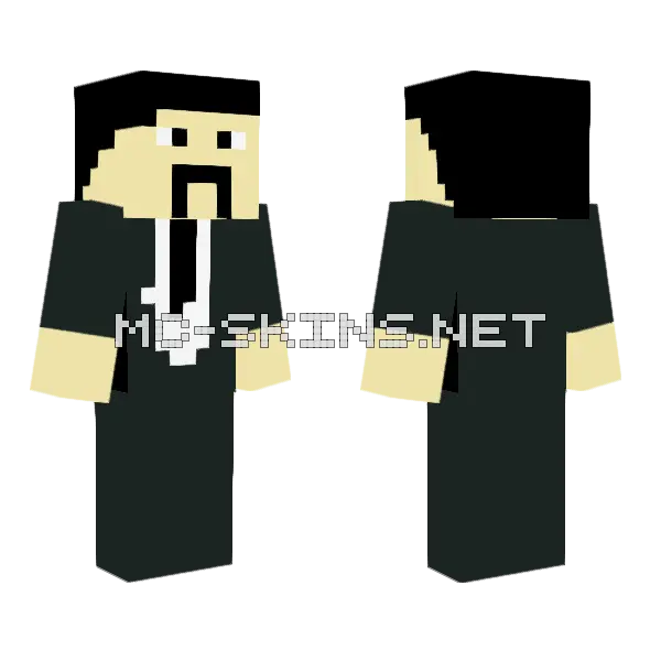 Black Suit Gentleman, front and back