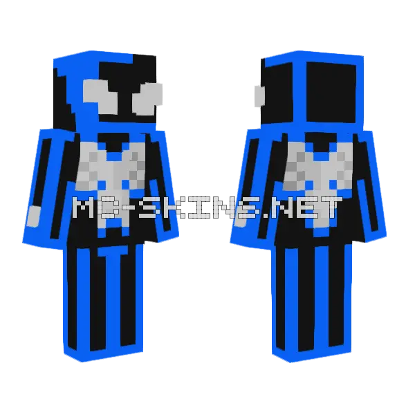 Black Suit Secret Wars Minecraft skin, front and back