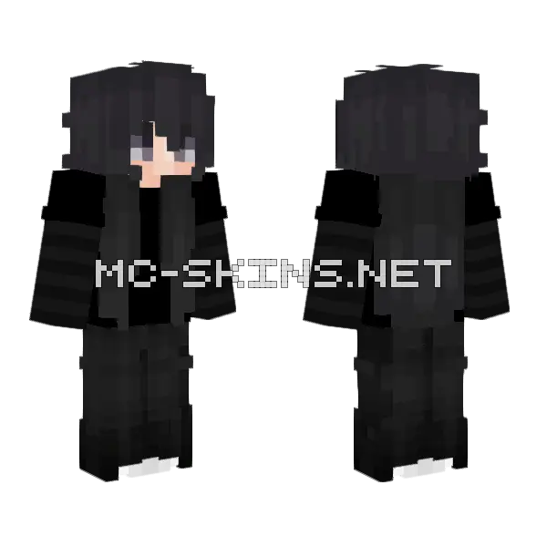 Black Suit Skin Minecraft skin, front and back