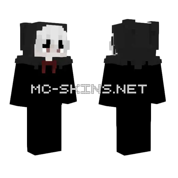 Black Suit Skin Minecraft skin, front and back