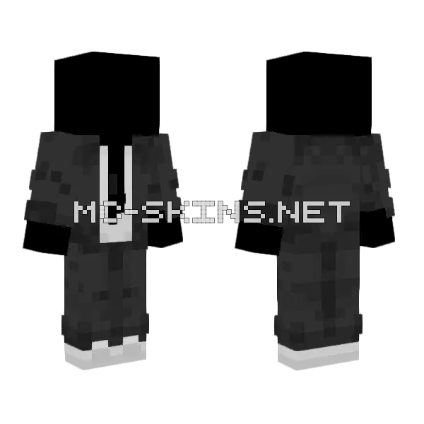 Black Suit Template Minecraft skin, front and back