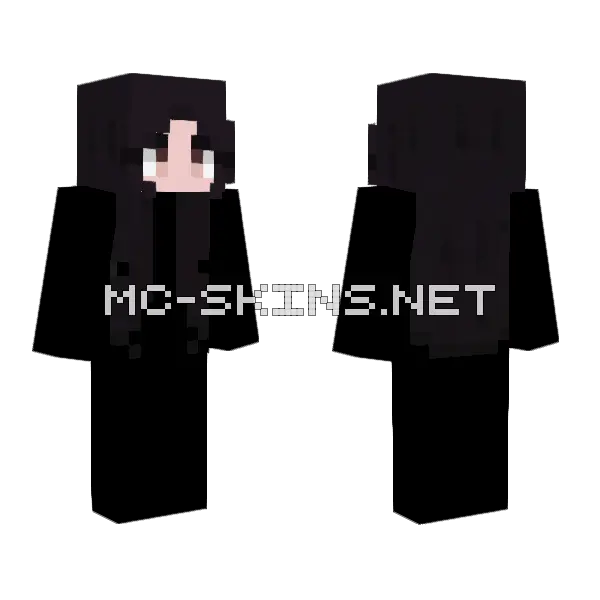 Black Suit With Red Tie Minecraft skin, front and back