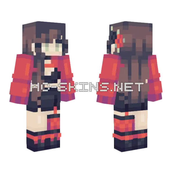 Black Swan Skin Minecraft skin, front and back