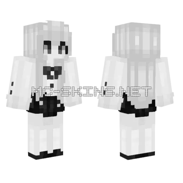 Black Tuxedo Skin Minecraft skin, front and back