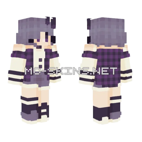 Blackberries Raffle Base Minecraft skin, front and back