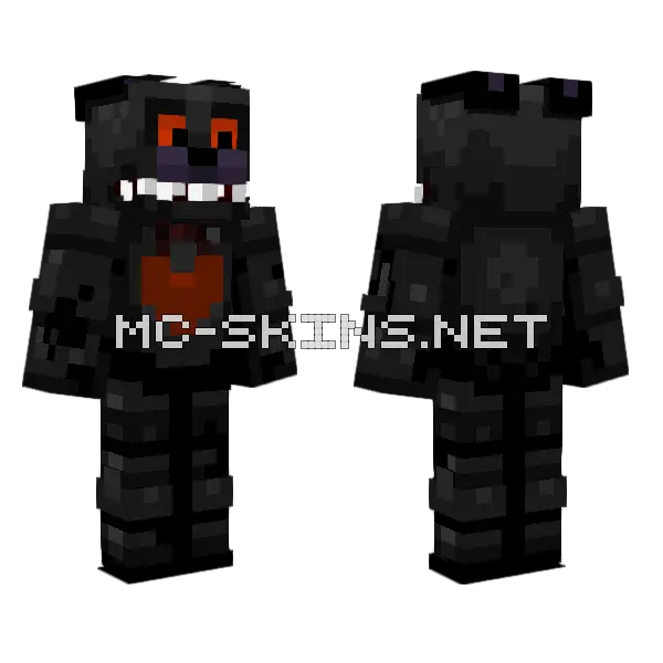 Blackheart Bonnie Minecraft skin, front and back