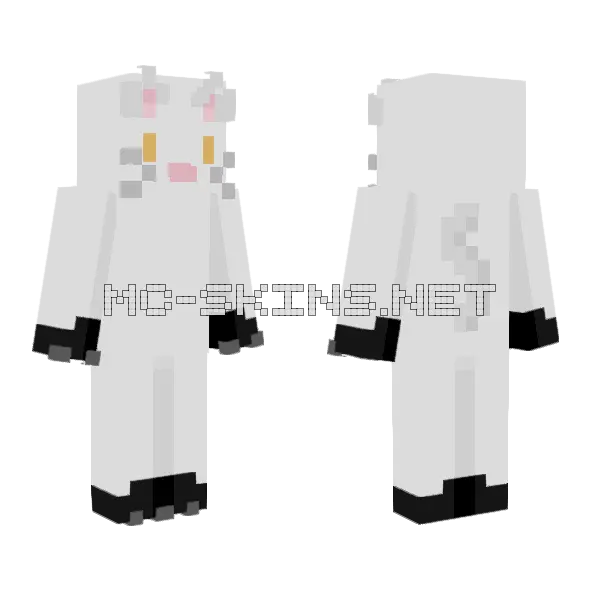Blackstar Cat Skin Minecraft skin, front and back