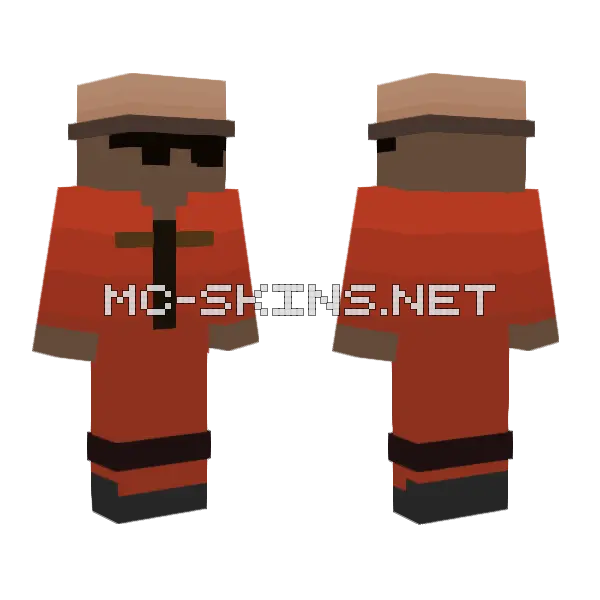 Blank Face Schoolboy Minecraft skin, front and back