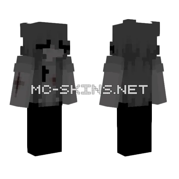 Blank Head Minecraft skin, front and back