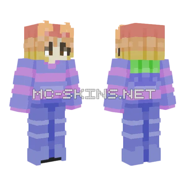 Blast From Past 2 OC Minecraft skin, front and back