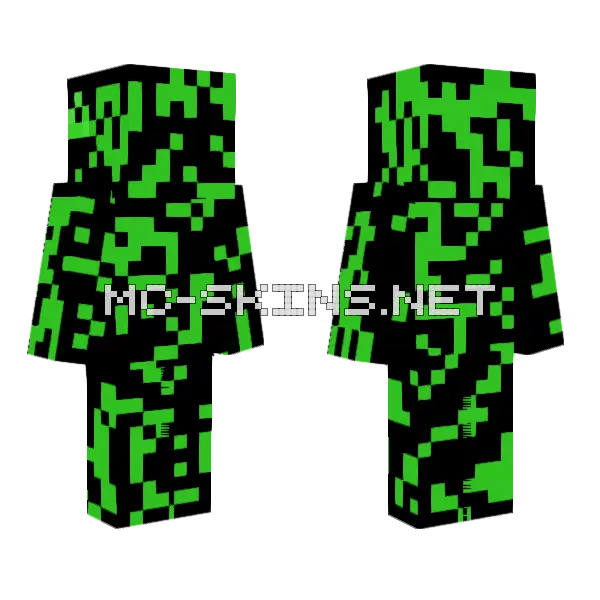 Blazeparker47 Green Minecraft skin, front and back