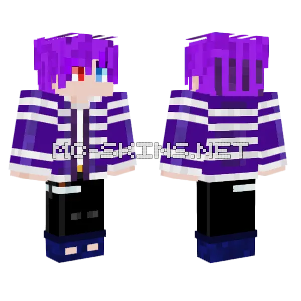 Blazing Fox Minecraft skin, front and back