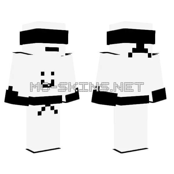 Blind Ninja Minecraft skin, front and back