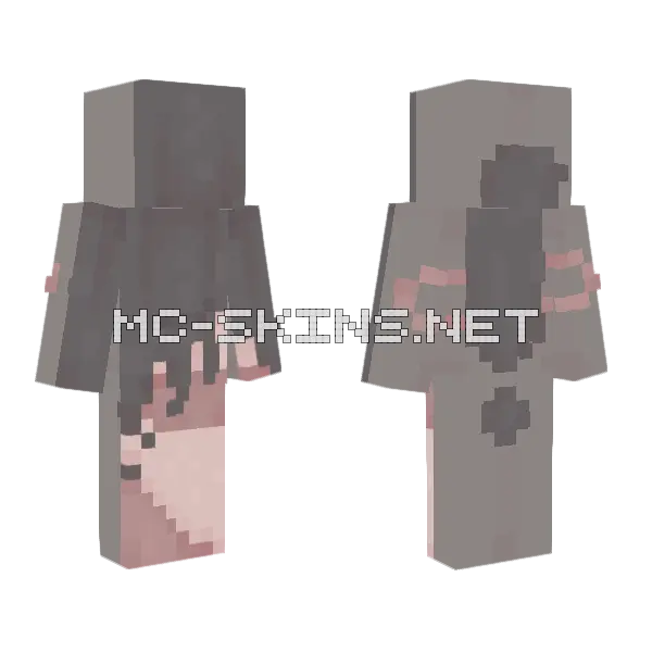 Blindfold Minecraft skin, front and back