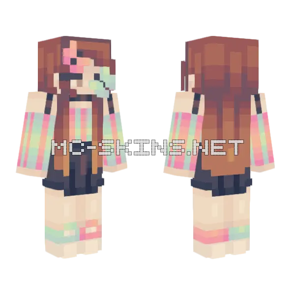 Blinding Lights Minecraft skin, front and back