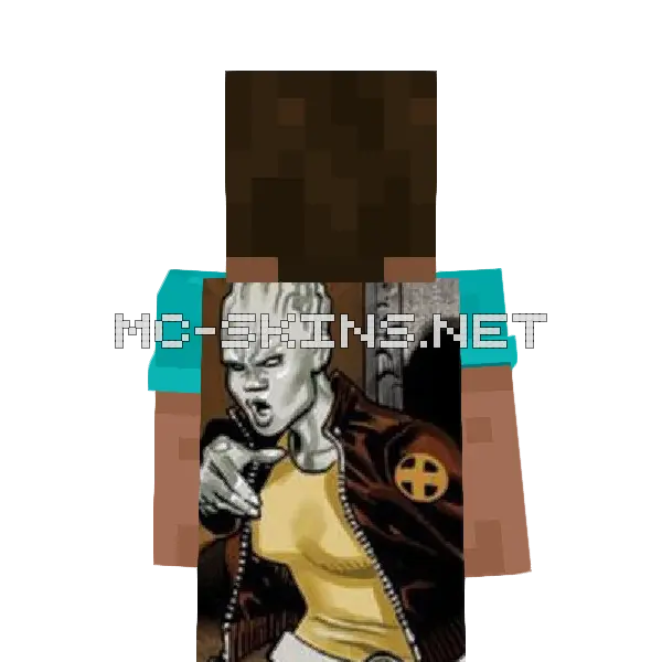 Bling! Minecraft cape worn on a player