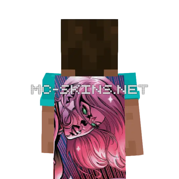 Blink Minecraft cape worn on a player