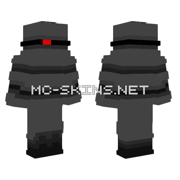 Blitz The Rogue Roomba Minecraft skin, front and back